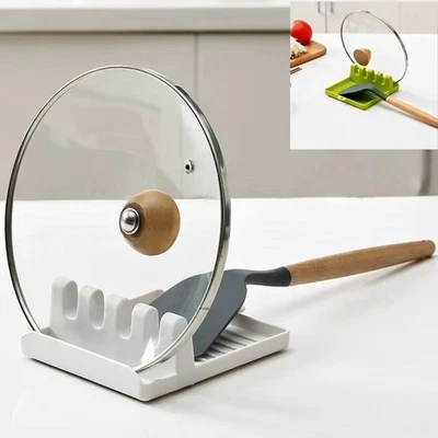Kitchen Spoon Holders Fork Spatula Rack Shelf Organizer Plastic Chopsticks - Imagen 1 de 4