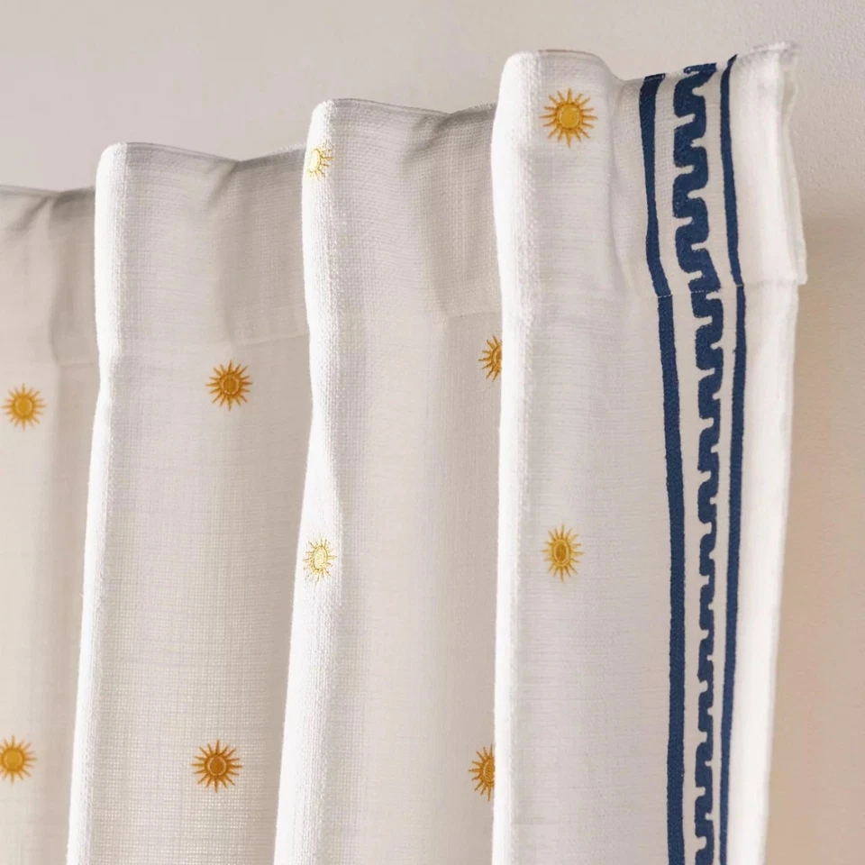 Painel cortina solar Anthropologie Icon – Bordado – 108x50 – Novo com etiquetas - Imagem 2 de 4