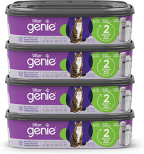 Litter Genie Refill Bags  Standard 4-Pack, 56 Total Ft  up to 8 Months of Supp
