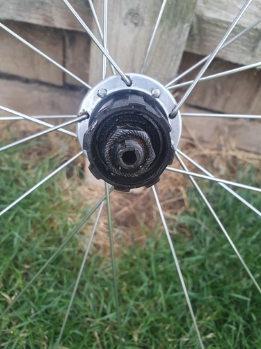 Vintage Campagnolo Zonda 700c Clincher Rear Wheel Campagnolo Hub Used - Picture 5 of 14