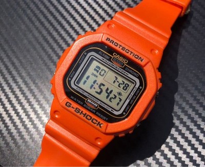 CASIO x BEAMS G-SHOCK DW 5600BE Orange Digital Watch Quartz