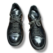 Alexander McQueen All Black Oversized Sneakers Clear Sole Black Men  s 10 604232