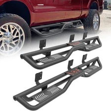 Side Step Running Boards For 99-2016 Ford F250 F350 Super Cab Two Stairs Design