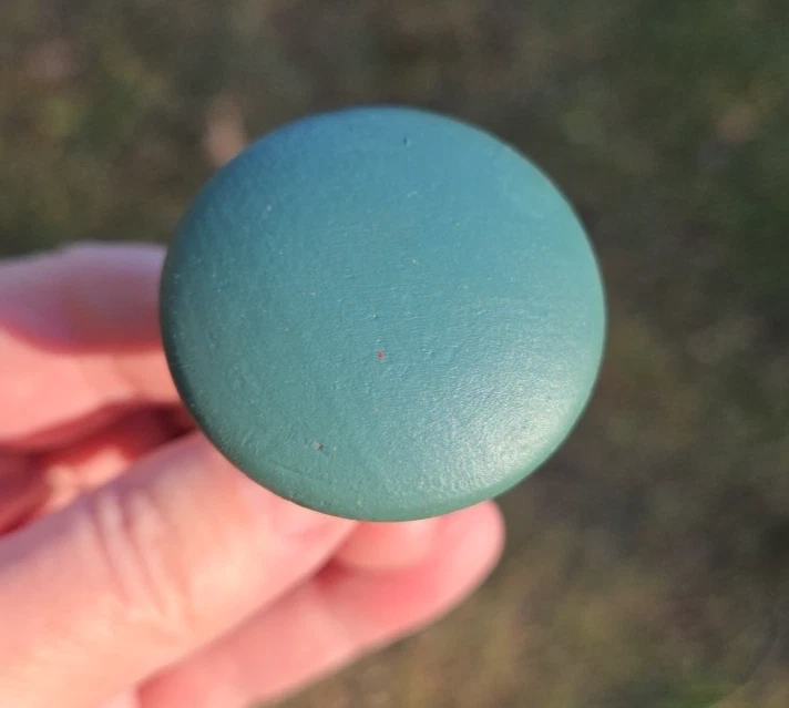 Lote De Colección De 8 Perillas De Madera Redondas Tiradores De Cajón Manijas De Gabinete Verde 1.5 Pulgadas Foto 3 de 4