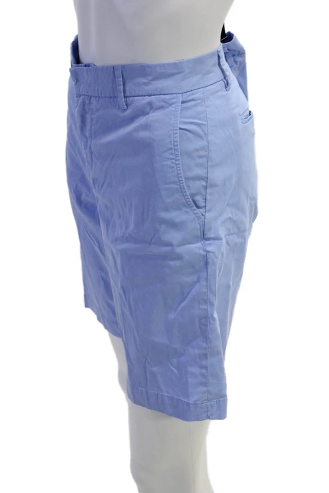 Pantalones Cortos Chinos Saks Fifth Avenue Para Hombre Azul Claro Botón Talla 31 Foto 2 de 4