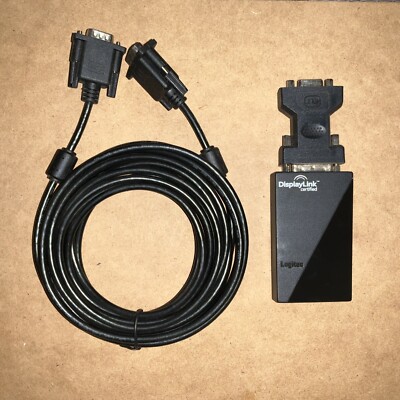 Logitec Display Adapter USB Connection Analog RGB Output LDE-WX015U