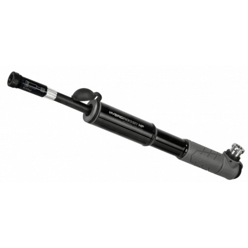 Topeak Hybrid Rocket HP Tyre Pump (Black) - CO2 & Hand Operated, High Pressure - Picture 2 of 4