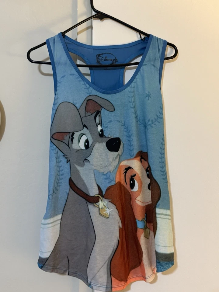 Camisetas sin mangas Disney La Bella y la Bestia Dama y el Vagabundo De Hot Topic Foto 3 de 4