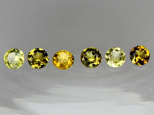 1x 4mm Green Tourmaline & Golden Green Tourmaline Round Loose Natural Gemstone - Picture 6 of 43