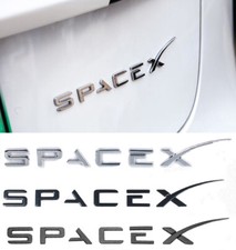 1 PCS For Tesla Model S X Y 3 Plaid Rear Emblèmes ornements Dual motor Space X