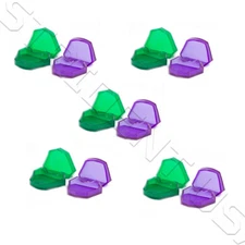 Dental Lab Model Formers Medium 3 upper & 3 lower Assorted Color Reusable Smooth