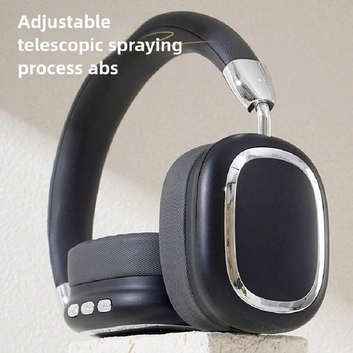Wireless Over-Ear Bluetooth Headphones, 42H Playtime, Noise-Canceling, Silver - Picture 37 of 40