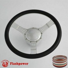 Banjo 15.5 Polished Billet Steering Wheel Full Wrap Whorn Adapter Banjo 15.5 Polished Billet Steering Wheel Full Wrap Whorn Adapter