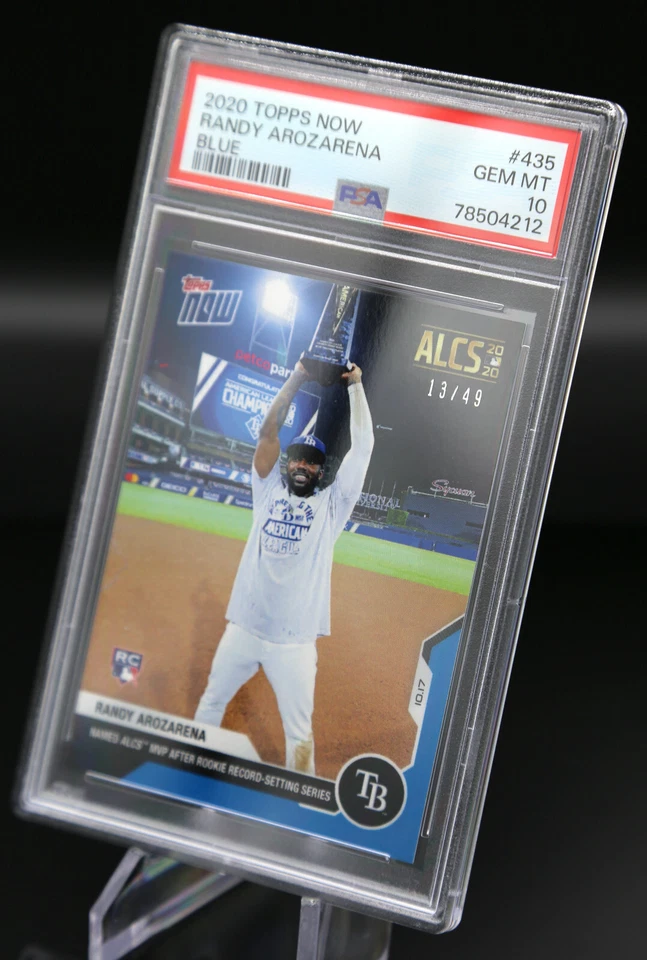 2020 Topps Now RANDY AROZARENA #435 Blue /49 Rookie RC ALCS MVP PSA 10 💎 ⚾️ - Image 2 of 3