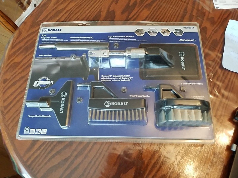 Kobalt 6 Pc. Reciprofit Tool Set Reciprocating Saw Attachments 0269544 Brand New