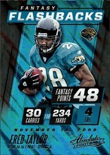 2017 Panini Absolute #8 Fred Taylor Fantasy Flashbacks Near mint or better