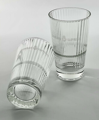 2 x Bombay Sapphire London Dry Gin Longdrink Facetten Glas Bramble Gläser 0599-2