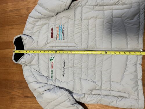Wilson Medium Puffer Jacket Gray Oil Memorabilia Groendyke Transports Rare 36-38 - Picture 4 of 6