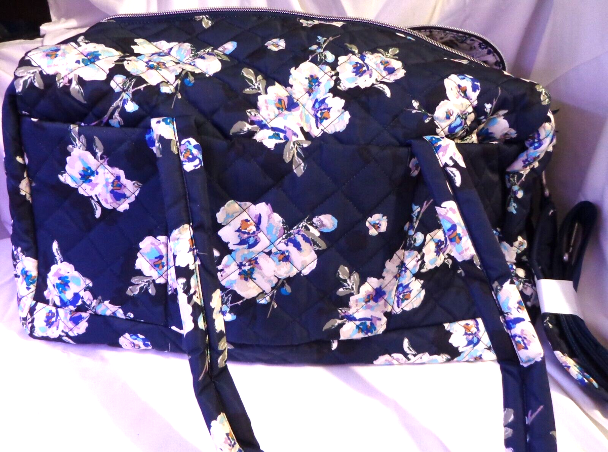 Vera Bradley Performance Twill Travel Backpack Blooms And Branches Navy NWT Vera Bradley - Brandclub - Performance Twill Medium Travel  main image 4