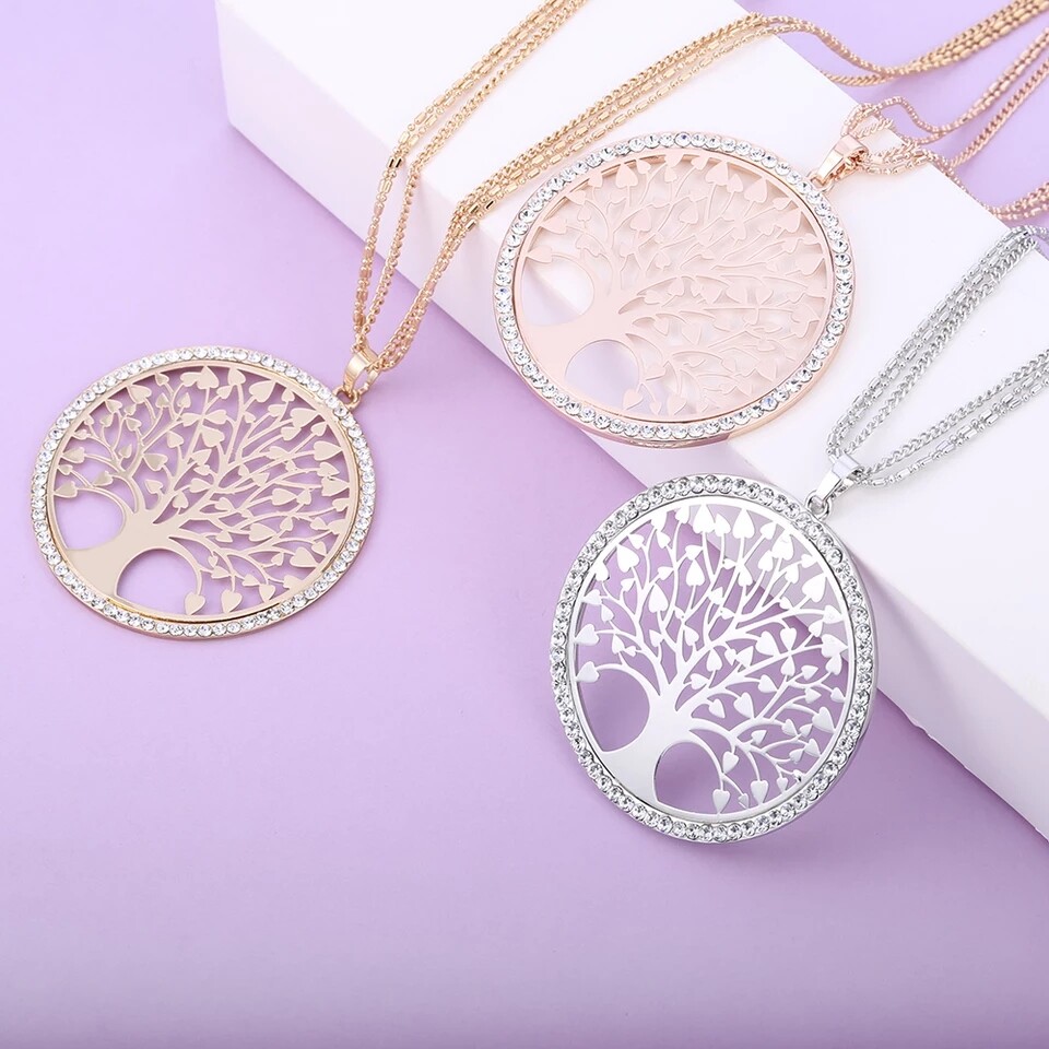 Collana albero della vita oro argento oro rosa regalo festa della