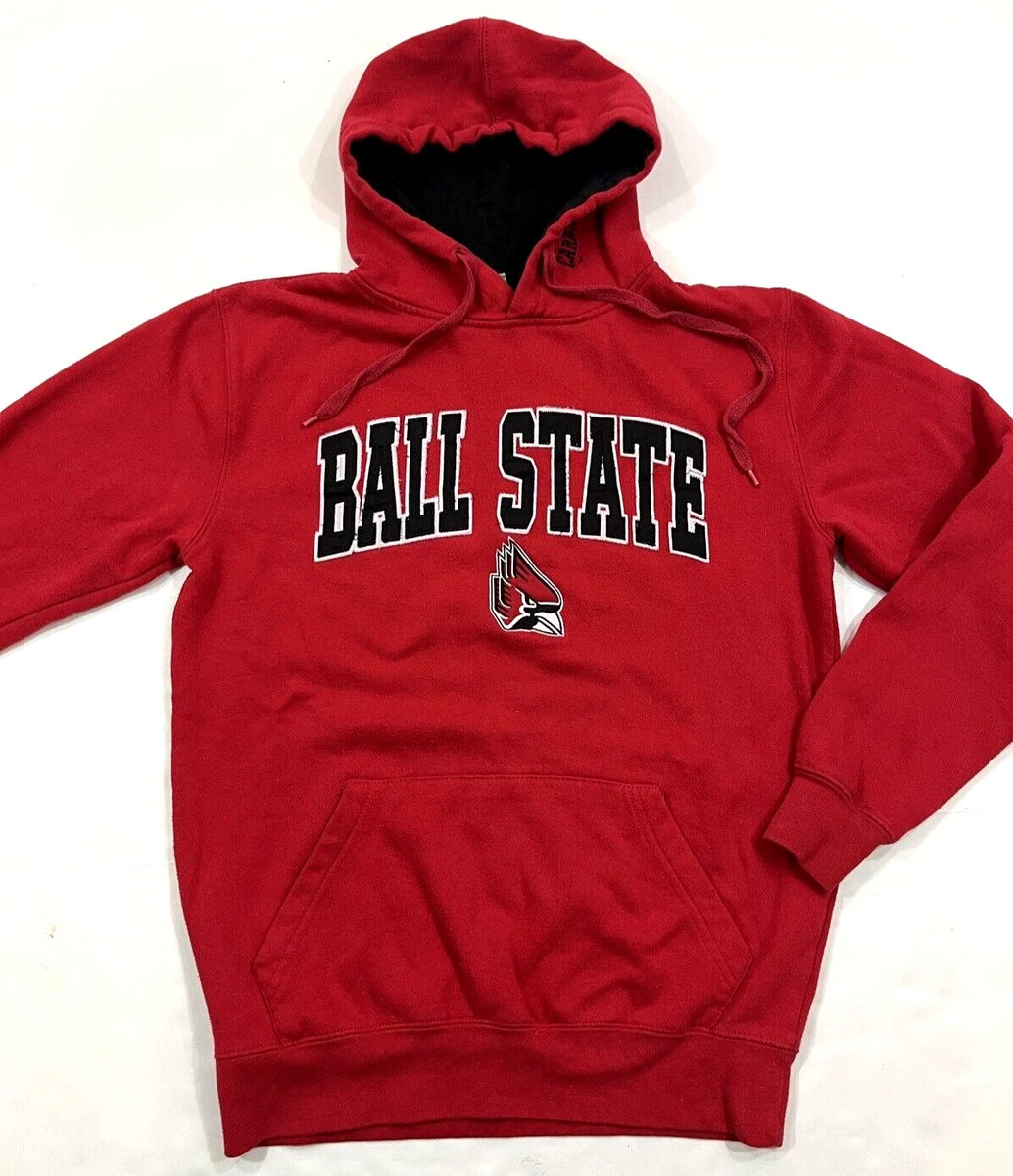 Stadium Ball State University Cardinals Stitched Hoodie Sweatshirt