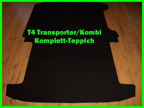 Komplett Teppich Fußmatte passend für VW T4 Transporter Kombi Caravelle - Bild 1 von 1