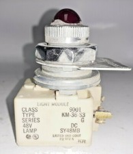SQUARE D, RED LIGHT MODULE, CLASS 9001, SERIES G, 110-120V, LAMP SY48MB