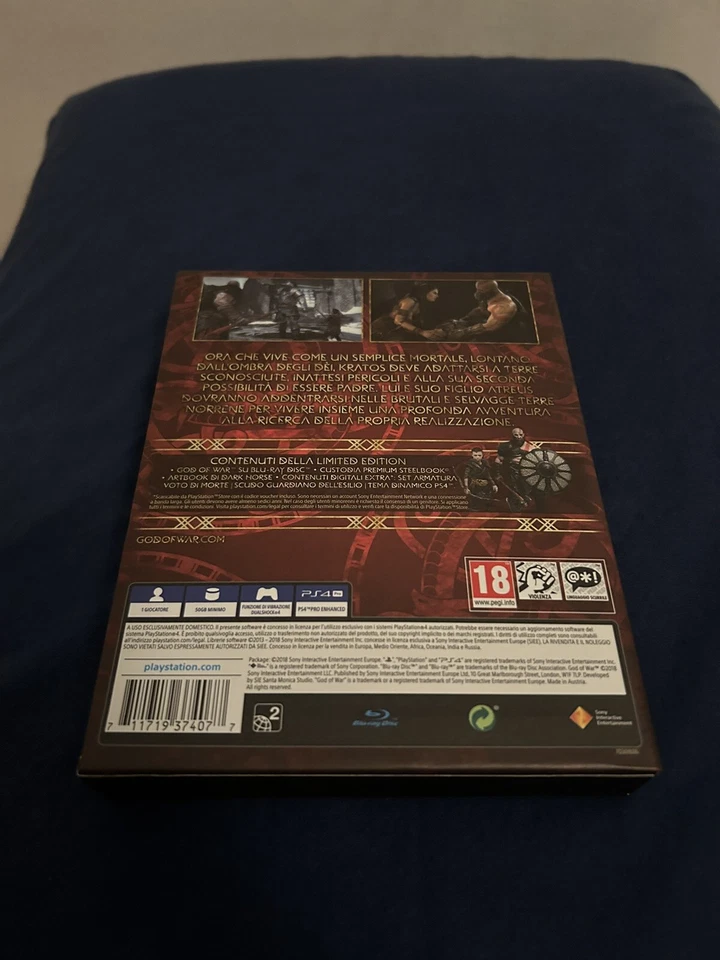 GOD OF WAR LIMITED STEELBOOK EDITION - SONY PS4 - COME NUOVO VERS. ITALIANA, foto 2 di 4