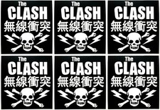 The Clash Logo Sticker Set of 6 Memorabilia Classic Punk Rock Emblem Insignia