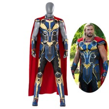 Thor: Love and Thunder Thor Costume Cosplay Suit Blue Outfit Ver2