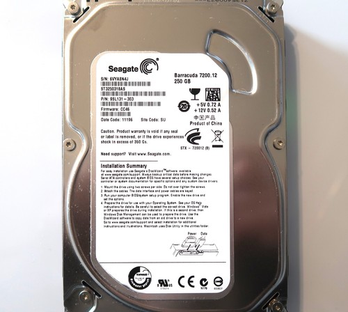 PCB 102684 100535704 REV B SEAGATE ST3250318AS 9SL131-021 FW HP34 DATE