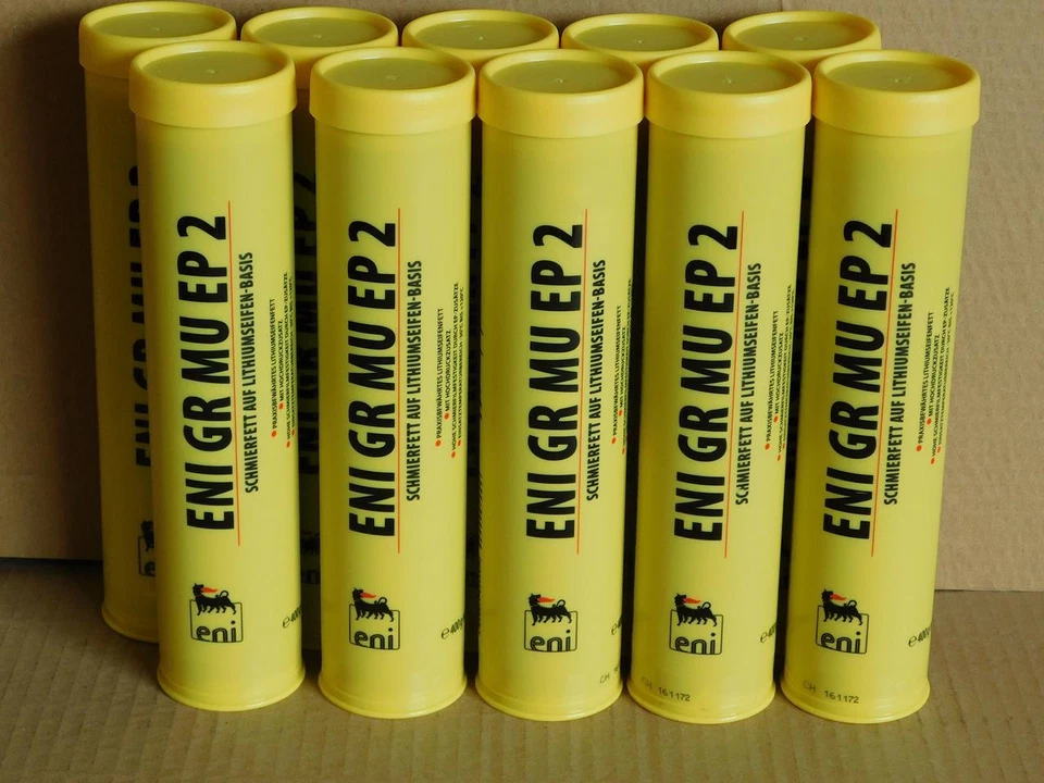 11,13€/kg AGIP / ENI GR MU EP2 Höchstdruck Schmierfett 10 x 400 gr Kartuschen