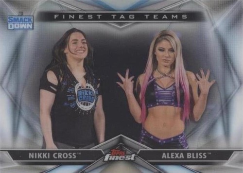Alexa Bliss 2025 Topps Finest WWE BLUE CHECKERBOARD REFRACTOR /149