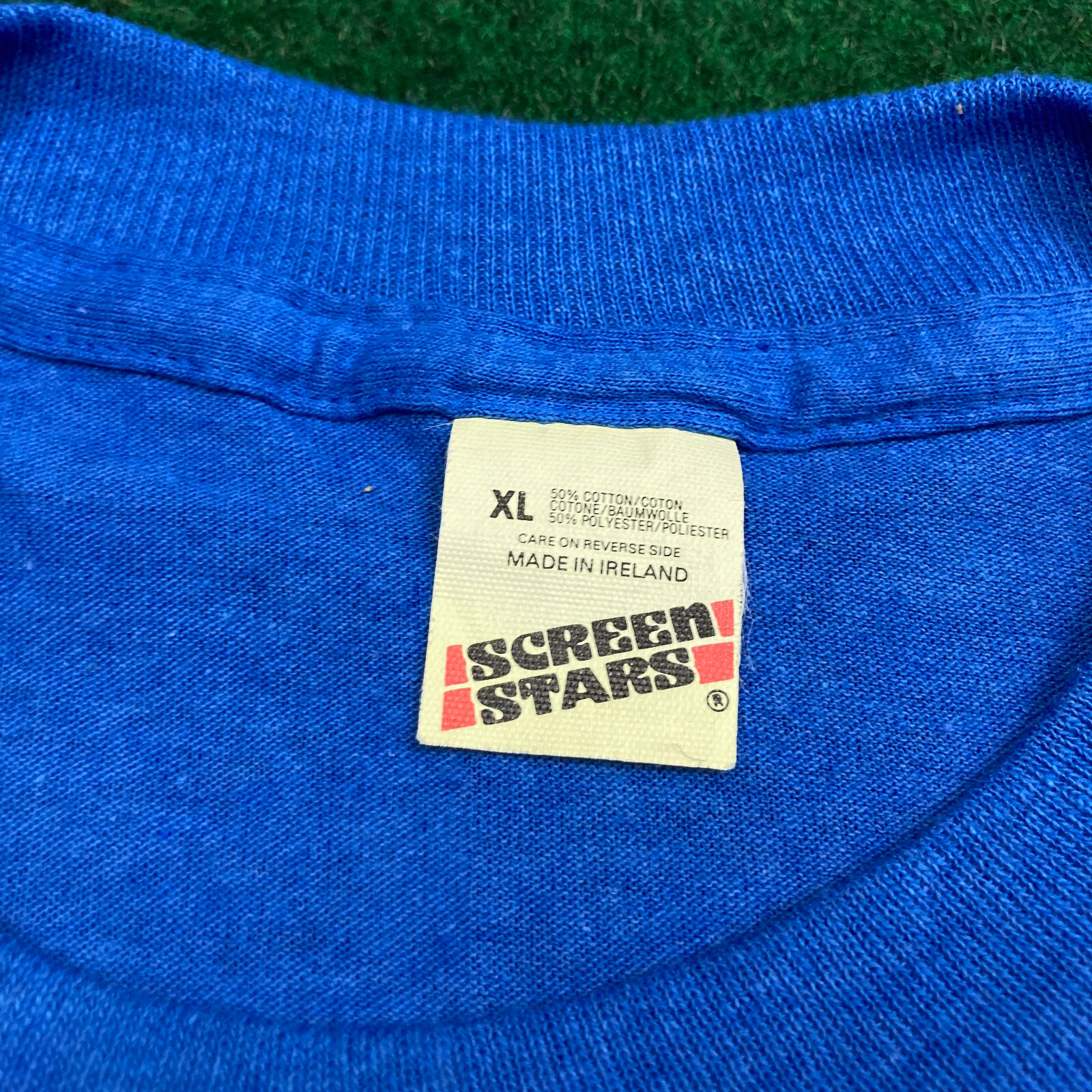 Vintage The Buddy Holly Story Shirt Mens XL Blue Victoria Palace Theatre 80s USA thumbnail 4