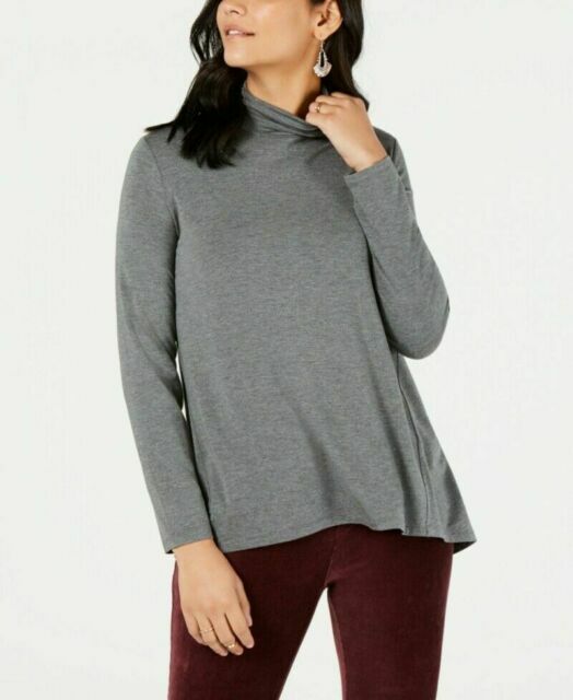 beige mock neck top