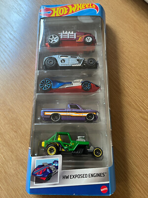Hot Wheels 2023 5 Pack HLY79 HW Exposed Engines NEU OVP