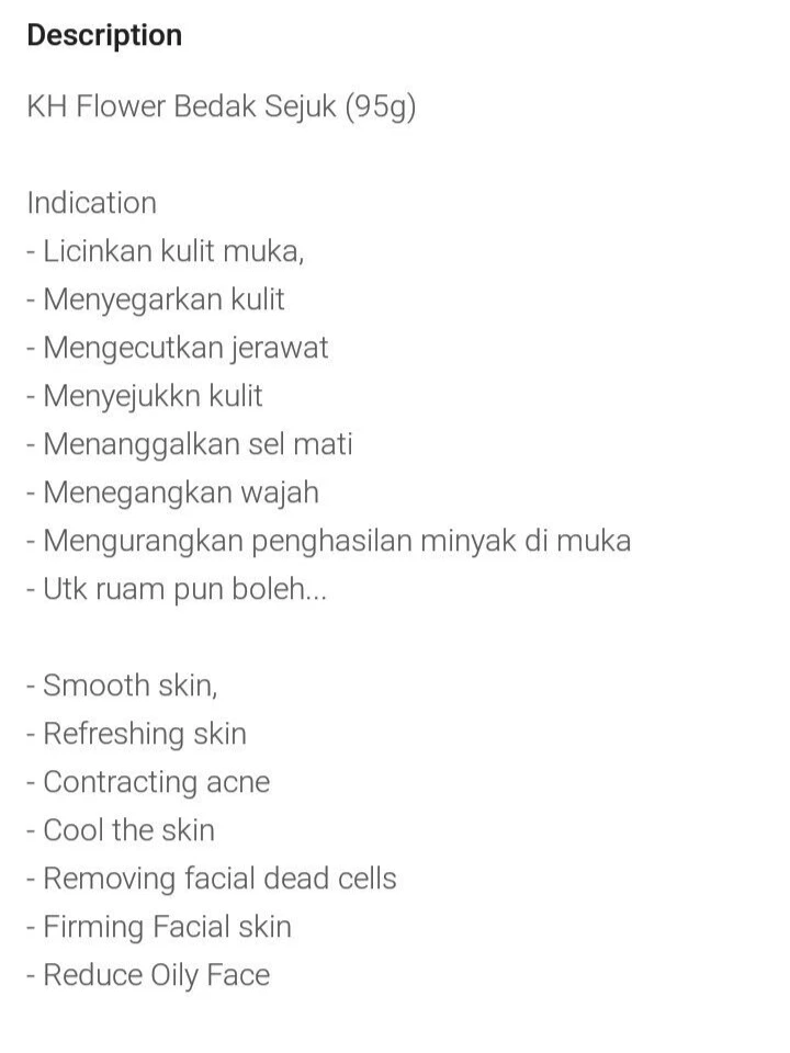 Bedak Sejuk Traditional 90g± - Image 2 of 2