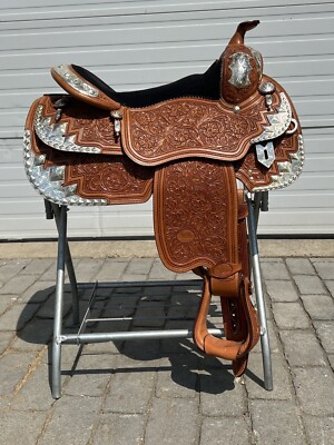 Billy Royal 17  #1620 Western Show Saddle w/ Matching Headstall & Breast Collar