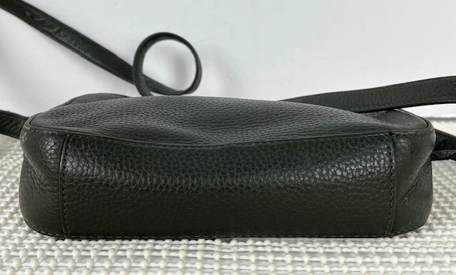 AllSaints Captain Lea SQ Green Pebble Leather Crossbody Bag Good scuffing/tear - Image 3 of 4