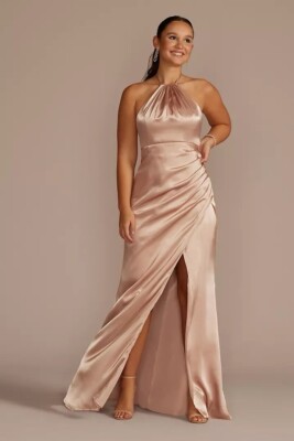 vintage halter dress plus size Tie Neck Halter Dress