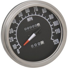 Drag Specialties 5" MPH FL-Style Speedometer w/Tach | 72761M-BX33