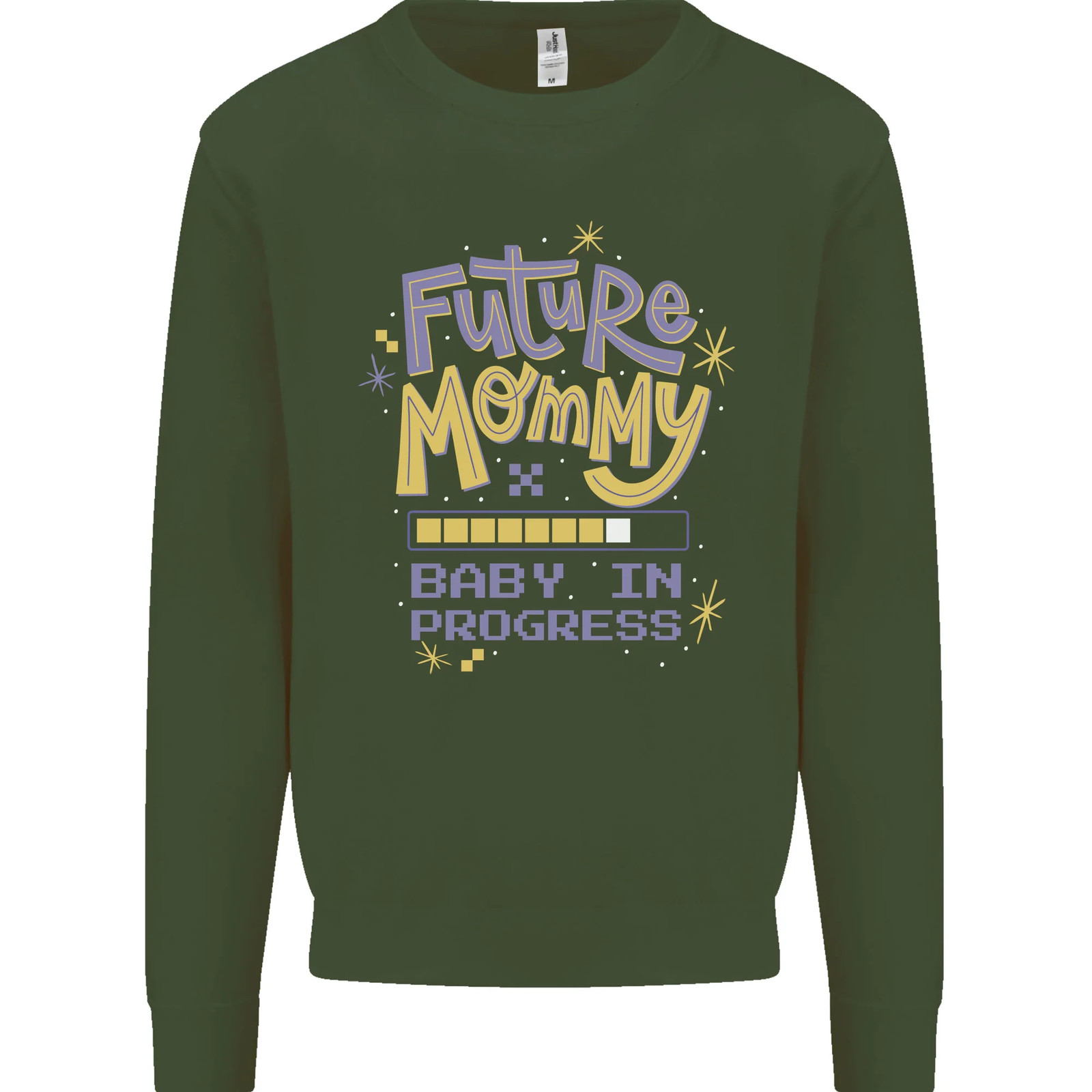 Future Mommy New Baby in Progress Pregnancy Kids Sweatshirt Jumper image 8