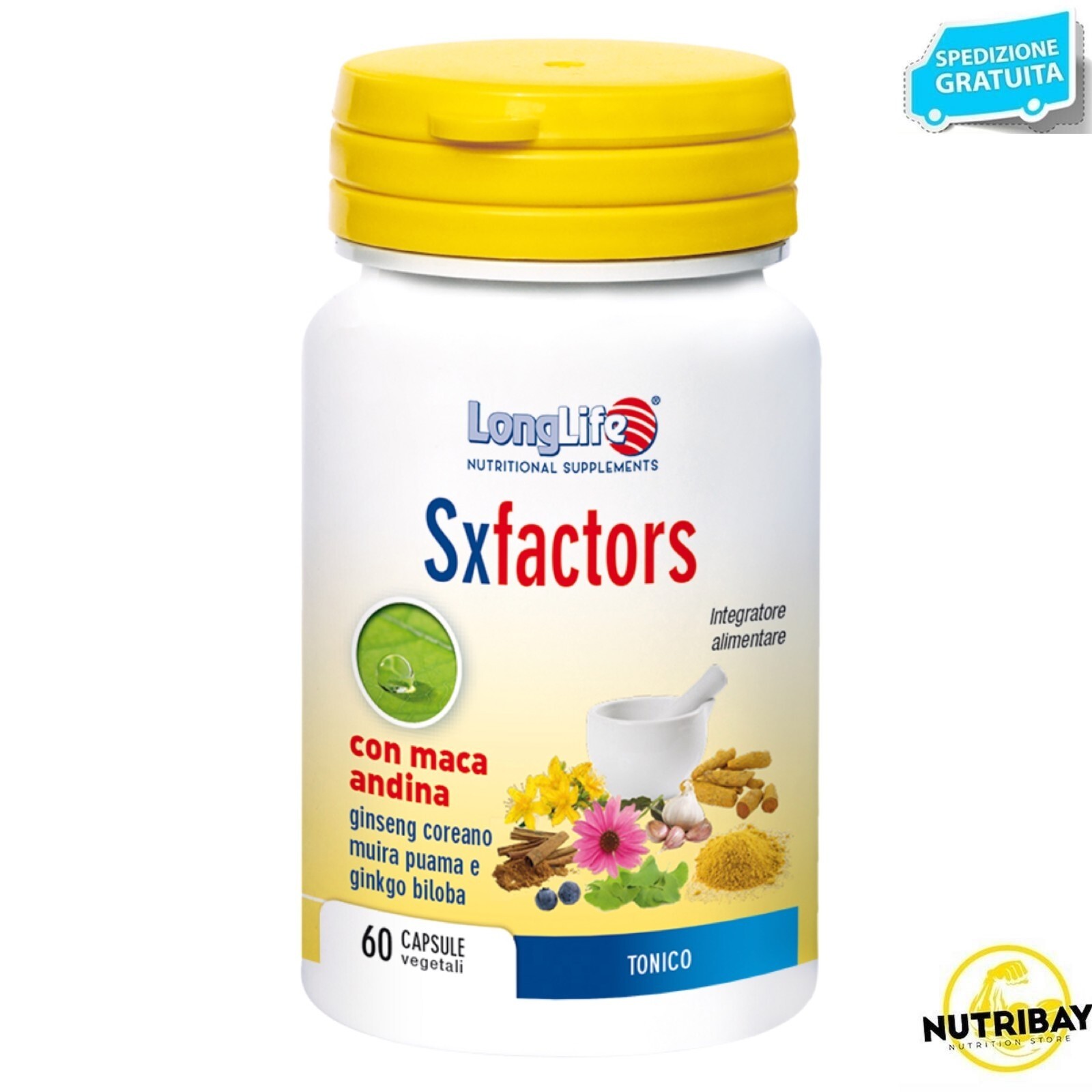 LONG LIFE SXFACTORS 60 caps TONICO PER UOMO