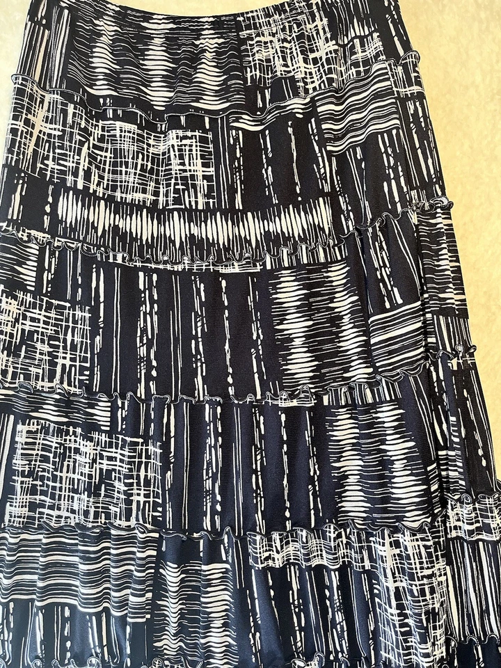 JM коллекции с подкладкой с оборками тянуть на эластичный пояс юбка размер M - Изображение 3 из 4