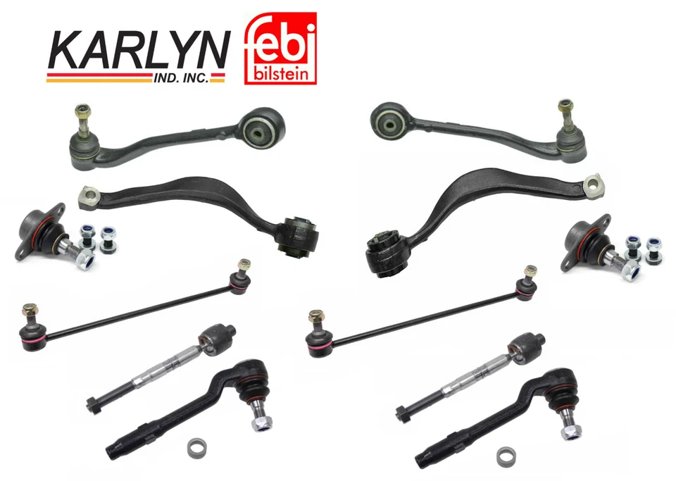 Kit de enlace de rótula de brazo de control inferior delantero 10 piezas especificaciones OEM para BMW E53 X5 Foto 2 de 2