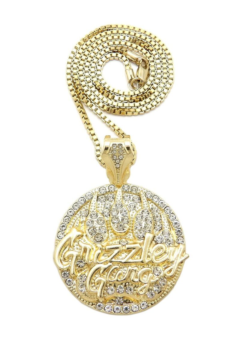 Stone Filled Grizzley Gang Pendant 24 Stone Filled Grizzley Gang Pendant 24