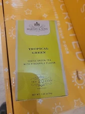  Harney & Sons Tropical Green Premium Tea-20 bags, new