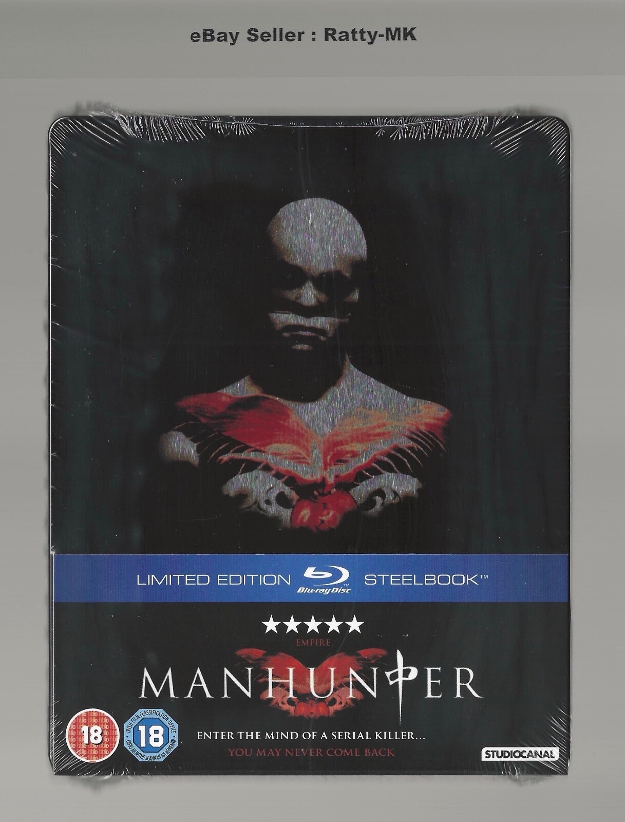 MANHUNTER - UK EXCLUSIVE BLU RAY STEELBOOK - NEW & SEALED