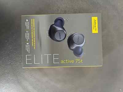 JABRA Elite Active 75T True Wireless Earbuds, Noise Cancelling - Titanium Black