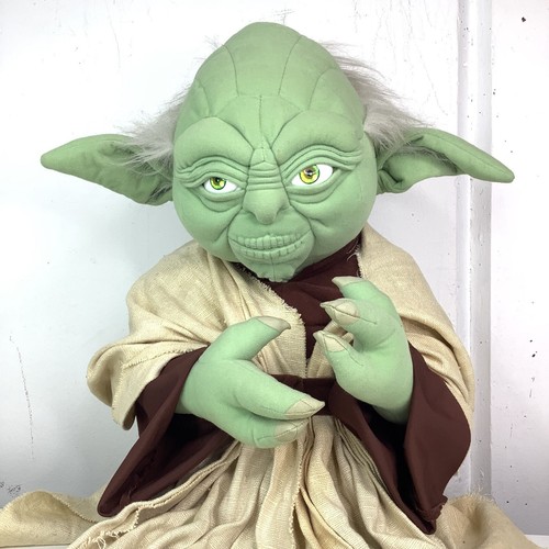Rara statuina peluche YODA Star Wars Applause Lucasfilm LTD 23" Xlarge 1999  - Foto 2 di 6